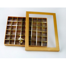 Golden Chocolate Box mit Fenster und 48 Divider